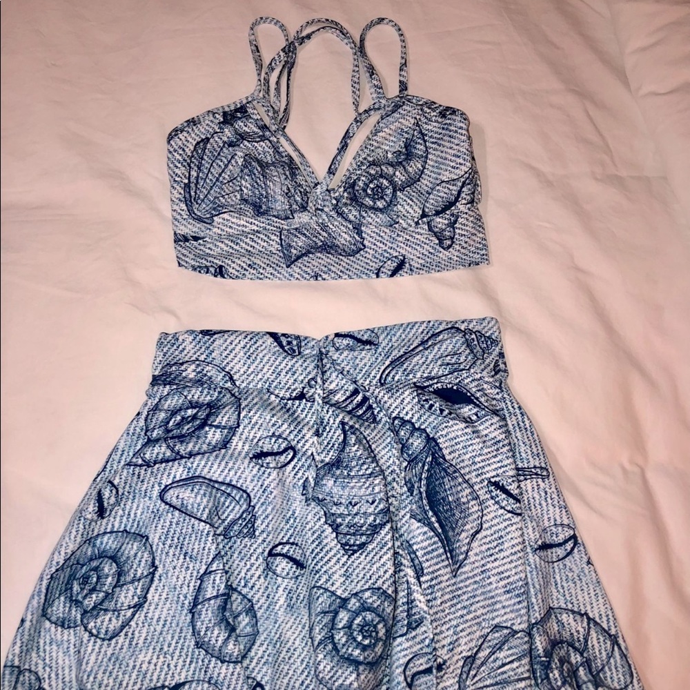 SOLD❌Skort and Sports Bra Set One size